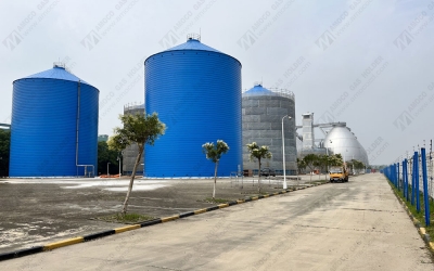 上海城市污水處理廠四聯AMS-L單膜氣柜